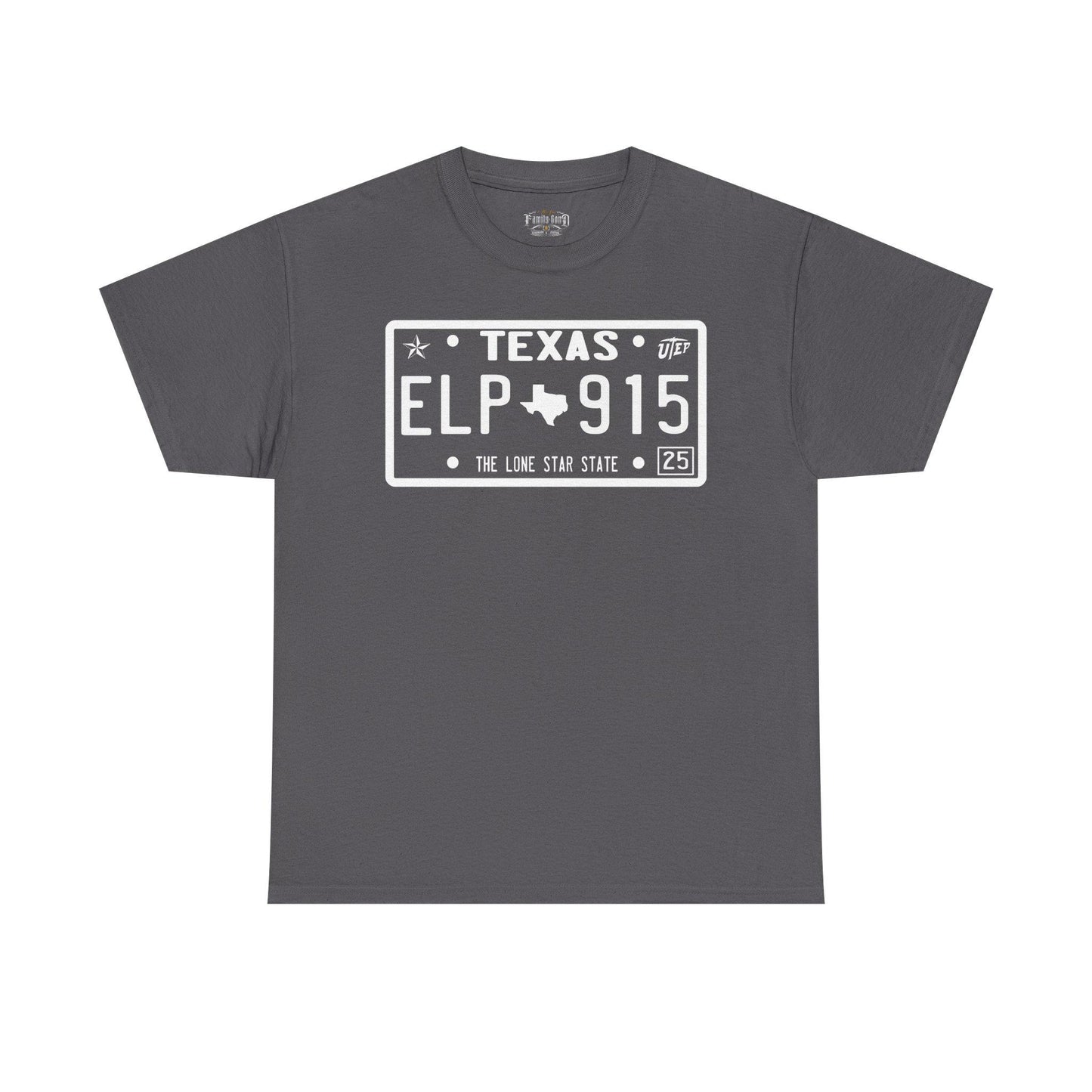 El Paso Texas License Plate T-Shirt: Southwestern Souvenir Tee