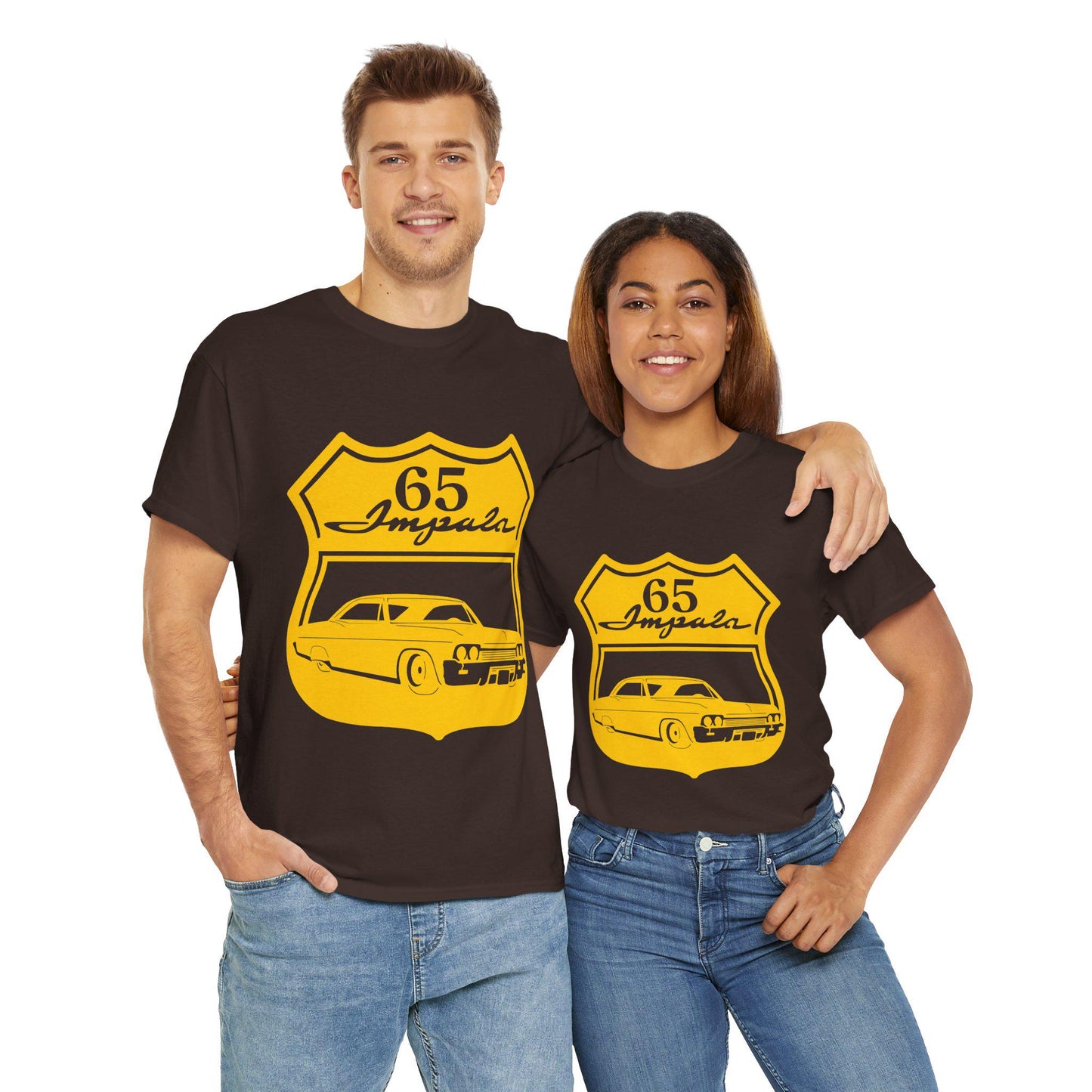 Classic Car Enthusiast Tee - 65 Impala Graphic, Impala