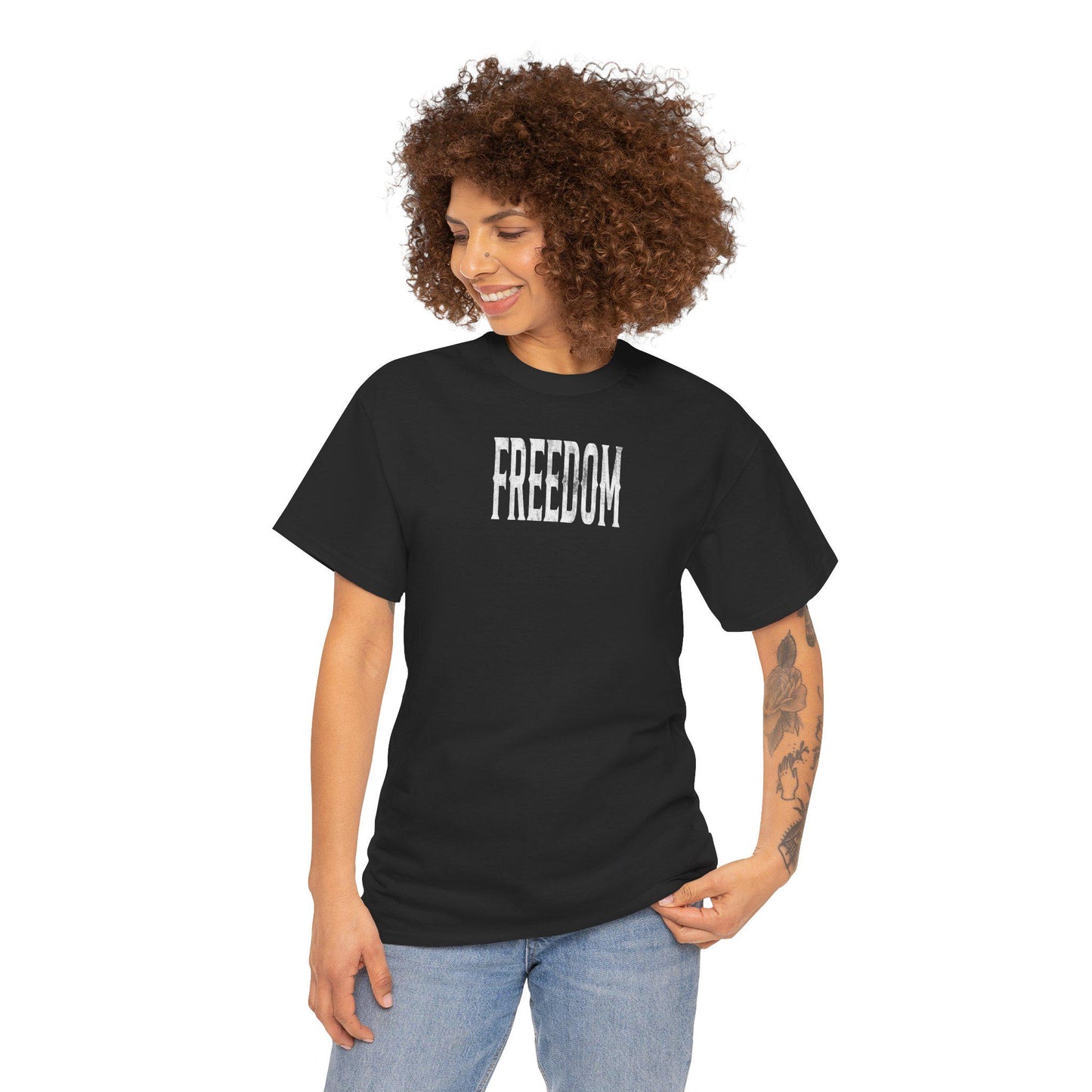 American Flag Patriotic Tee, Unisex Cotton 4th of July T-Shirt