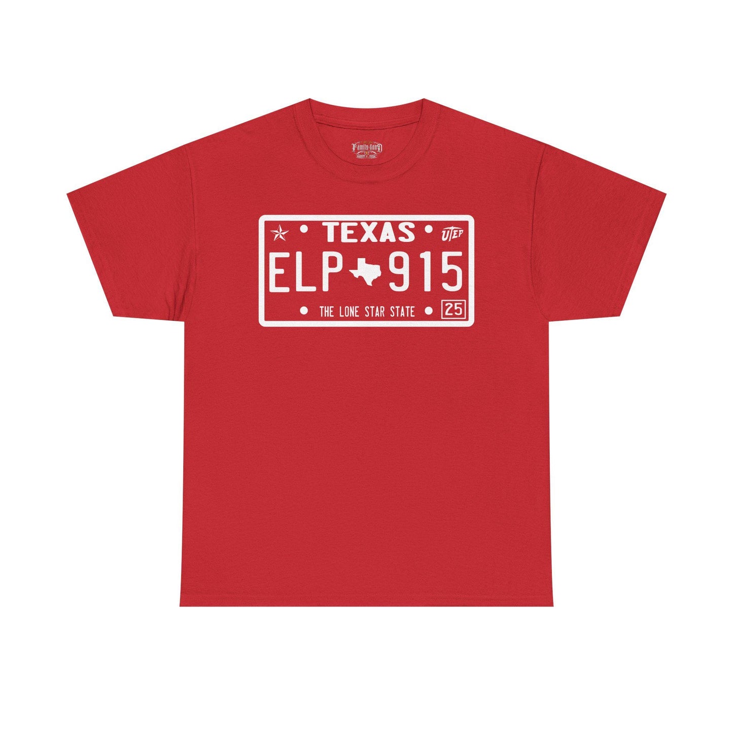 El Paso Texas License Plate T-Shirt: Southwestern Souvenir Tee