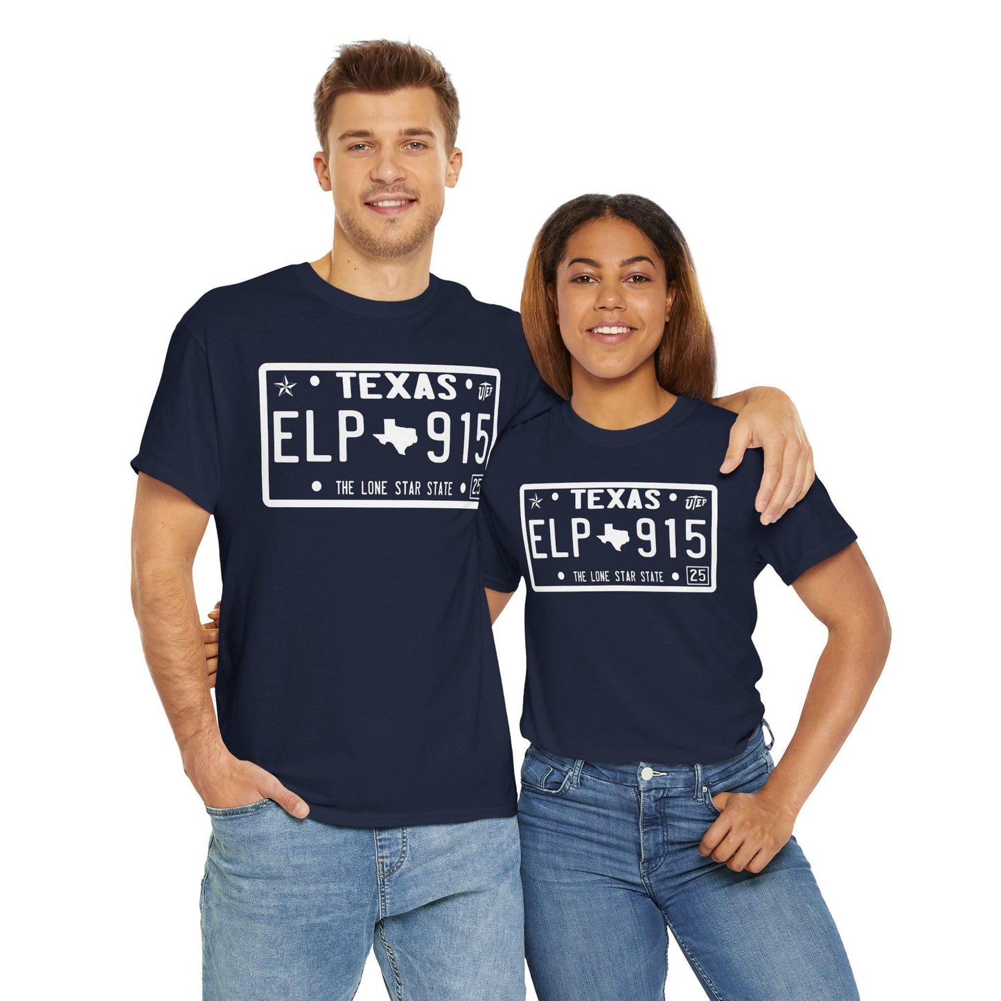 El Paso Texas License Plate T-Shirt: Southwestern Souvenir Tee