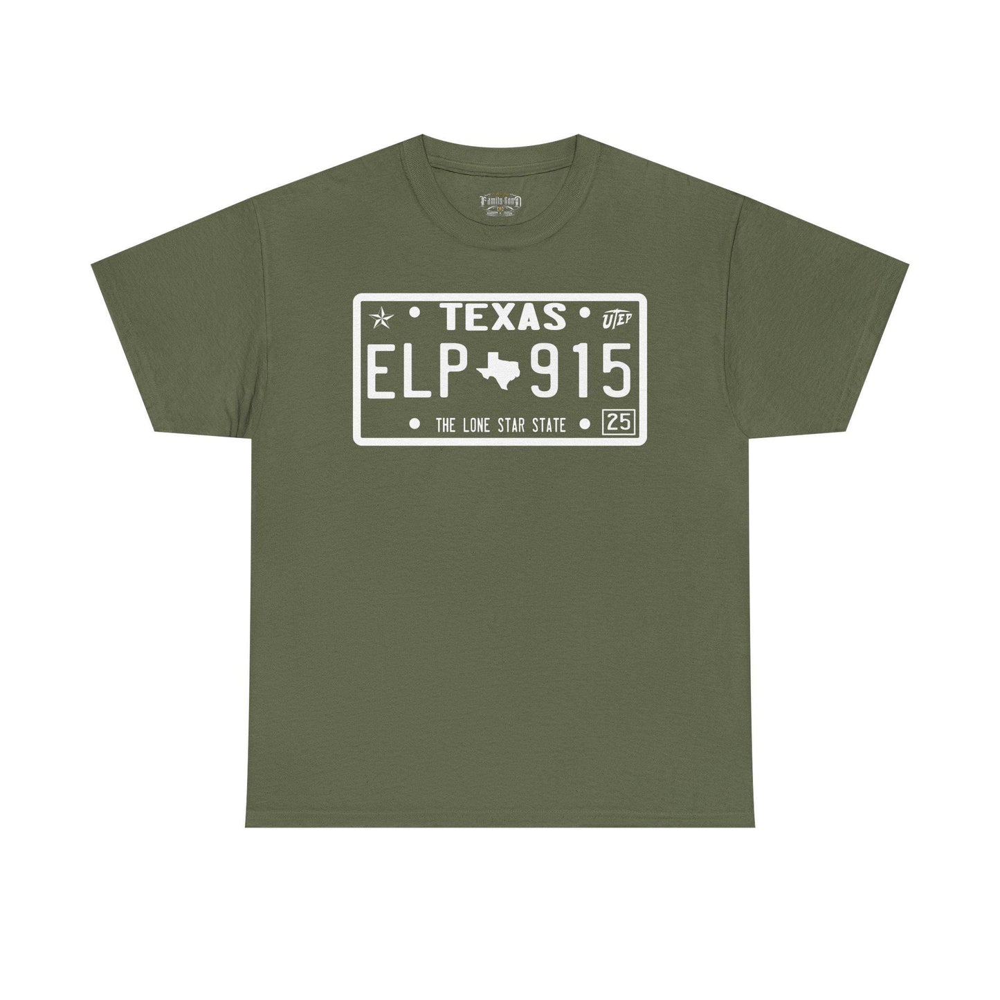 El Paso Texas License Plate T-Shirt: Southwestern Souvenir Tee