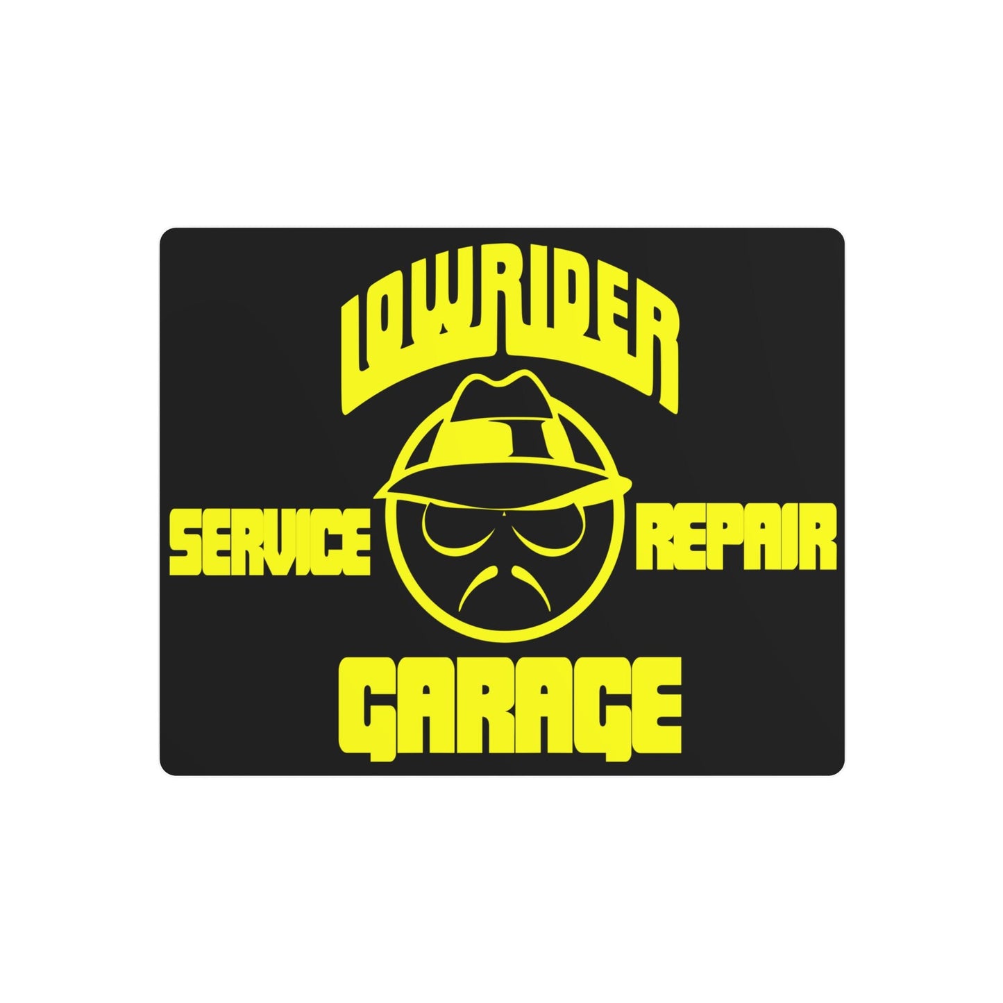 Lowrider Garage Metal Art Sign, Lowrider, Automotive, Man Cave