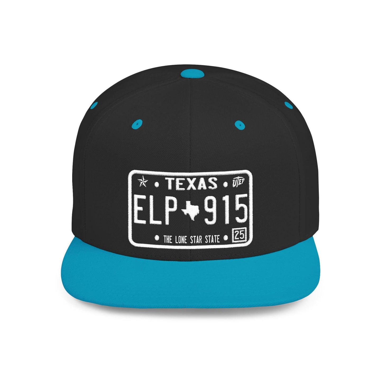 El Paso Texas License Plate Snapback Cap, Vintage Style