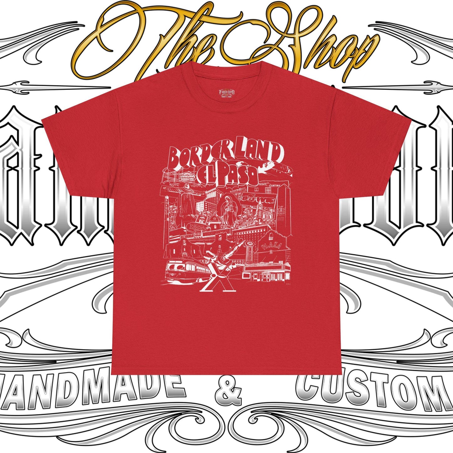 Borderland El Paso Graphic Tee - Unisex Heavy Cotton T-Shirt