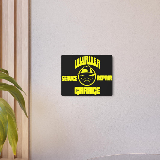 Lowrider Garage Metal Art Sign, Lowrider, Automotive, Man Cave