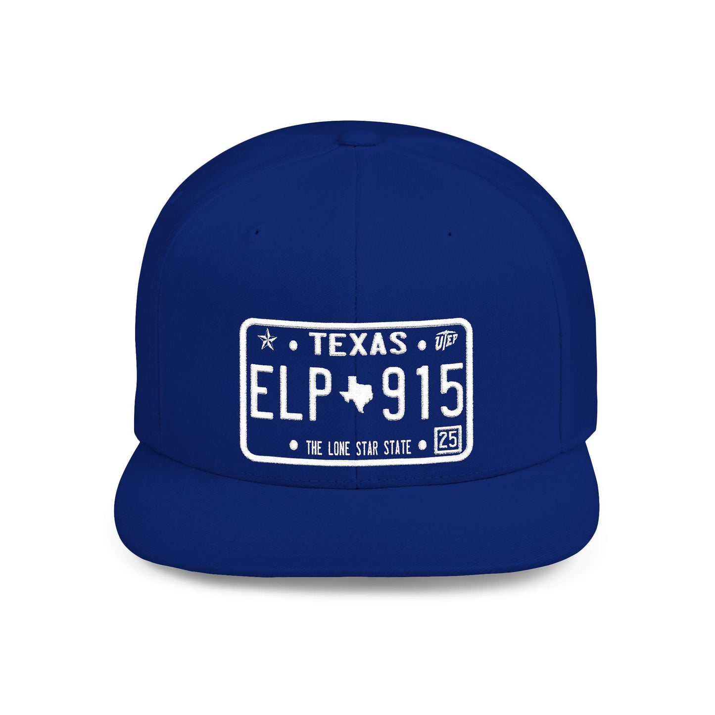El Paso Texas License Plate Snapback Cap, Vintage Style