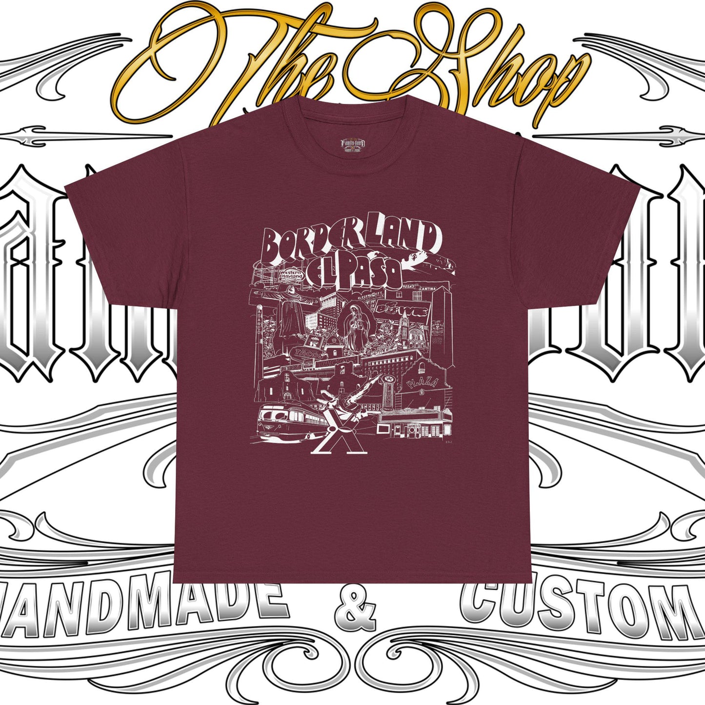 Borderland El Paso Graphic Tee - Unisex Heavy Cotton T-Shirt