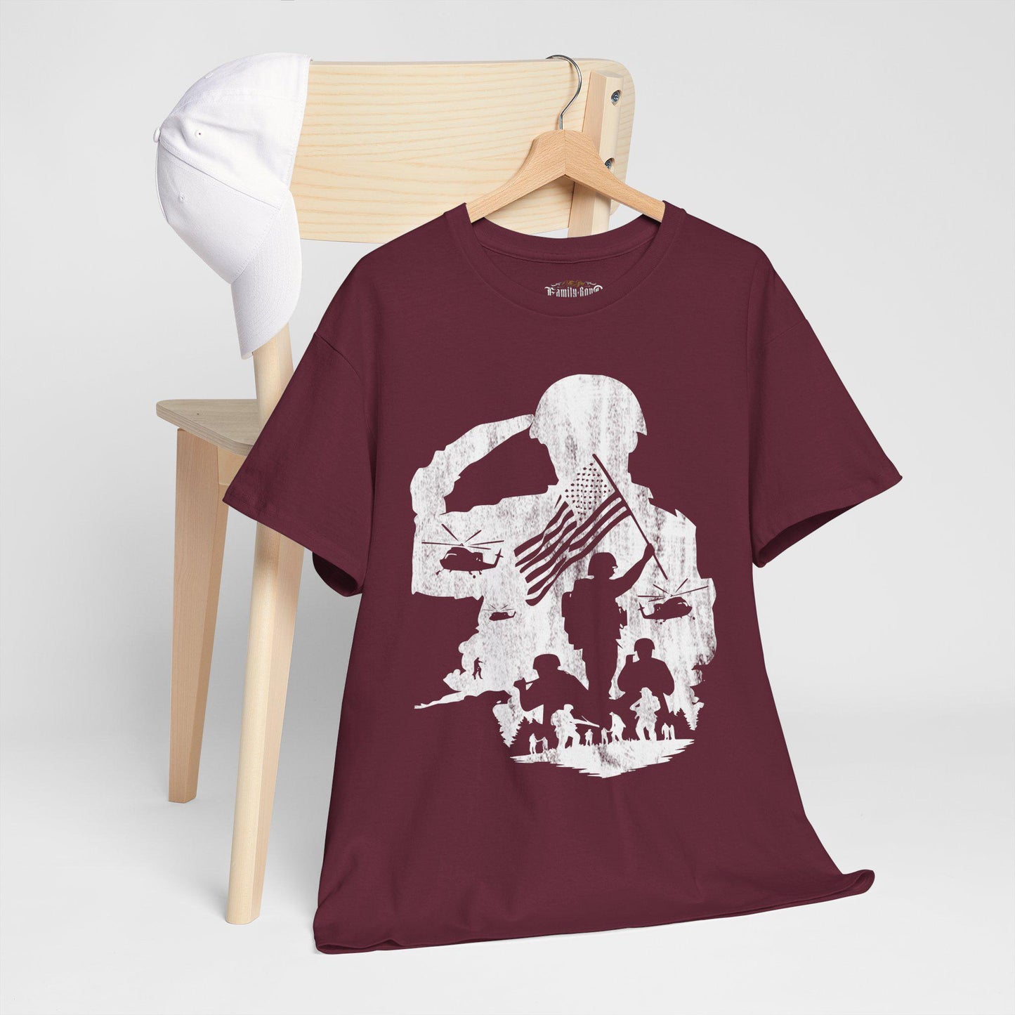 Military Tribute T-Shirt: Patriotic Veteran Honor Apparel