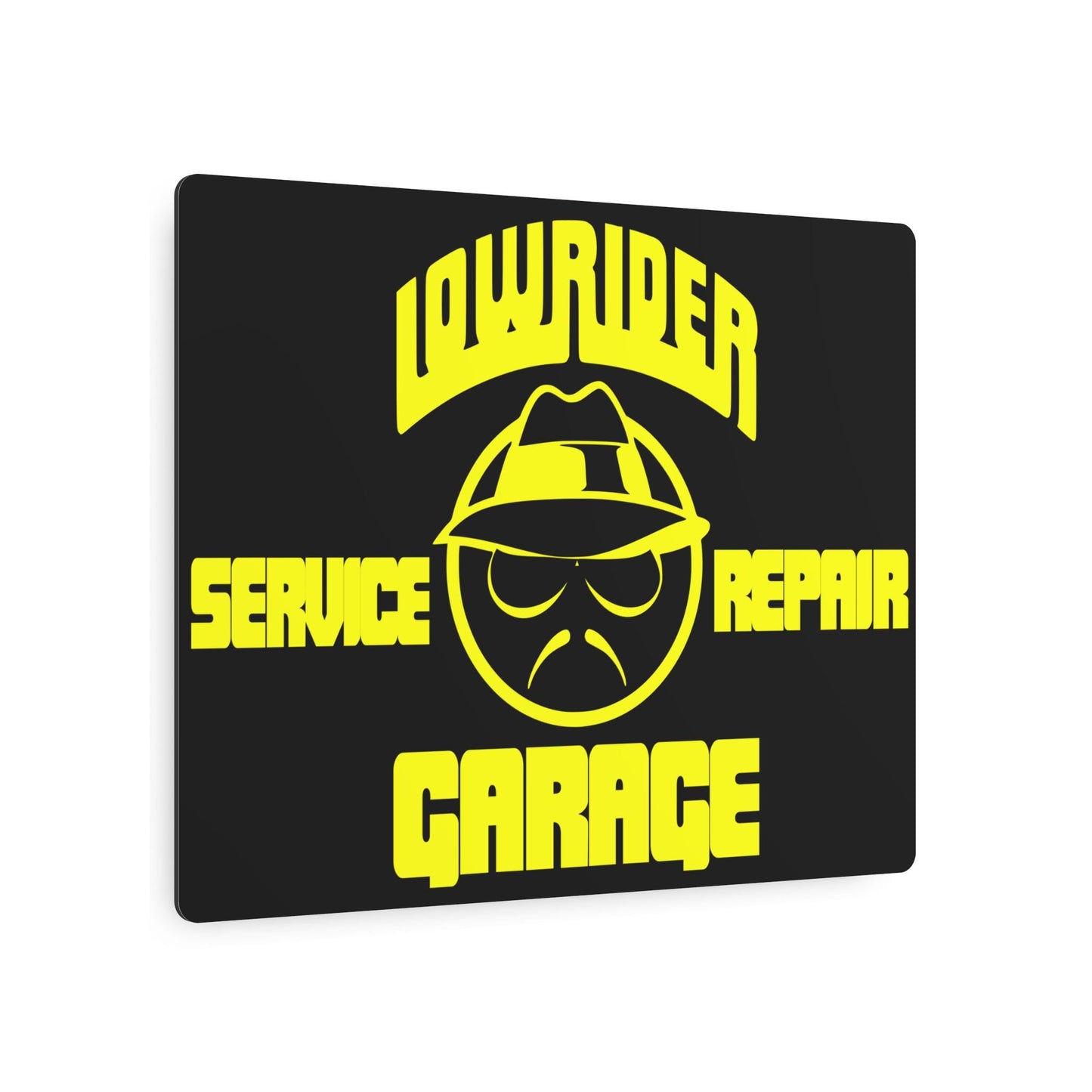 Lowrider Garage Metal Art Sign, Lowrider, Automotive, Man Cave
