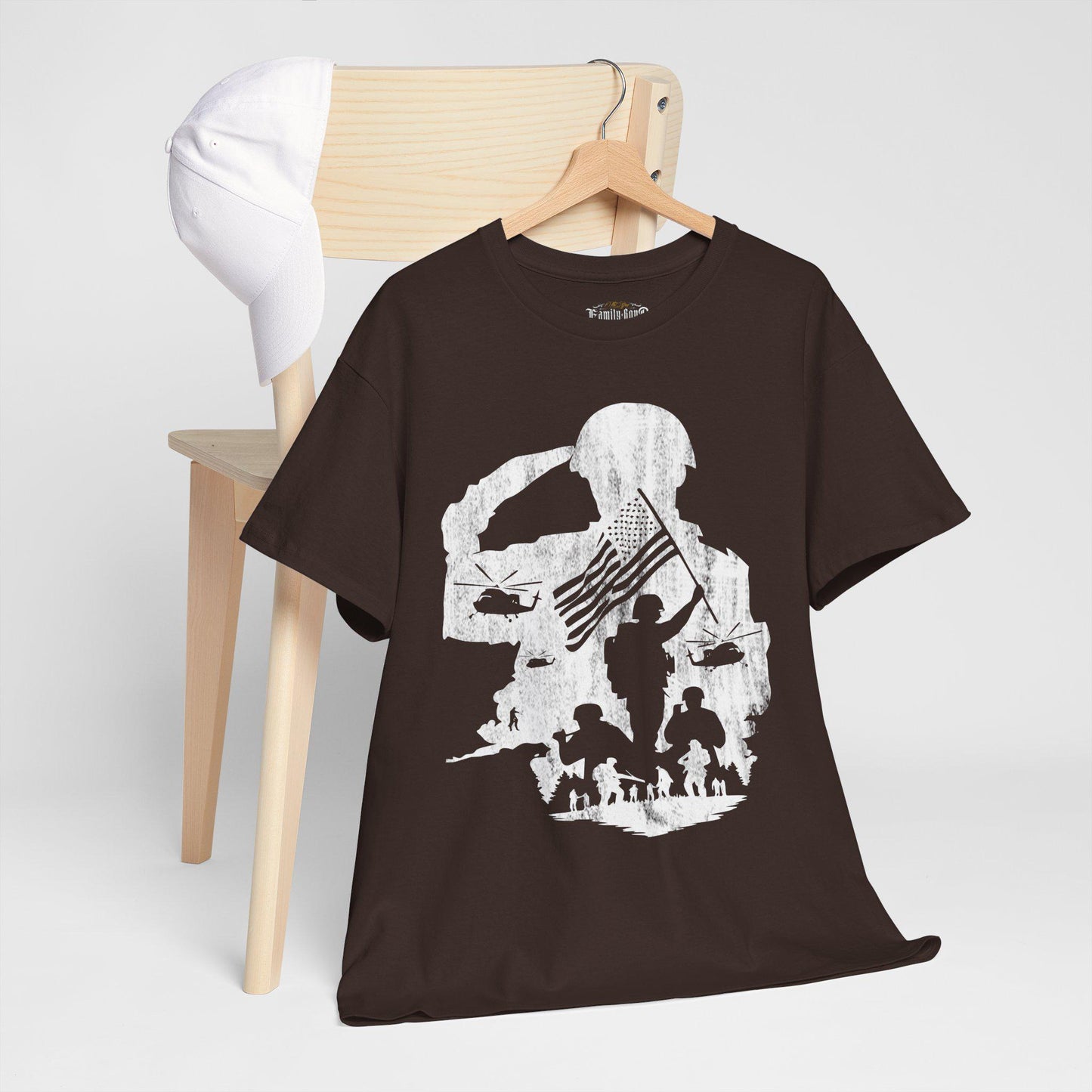 Military Tribute T-Shirt: Patriotic Veteran Honor Apparel