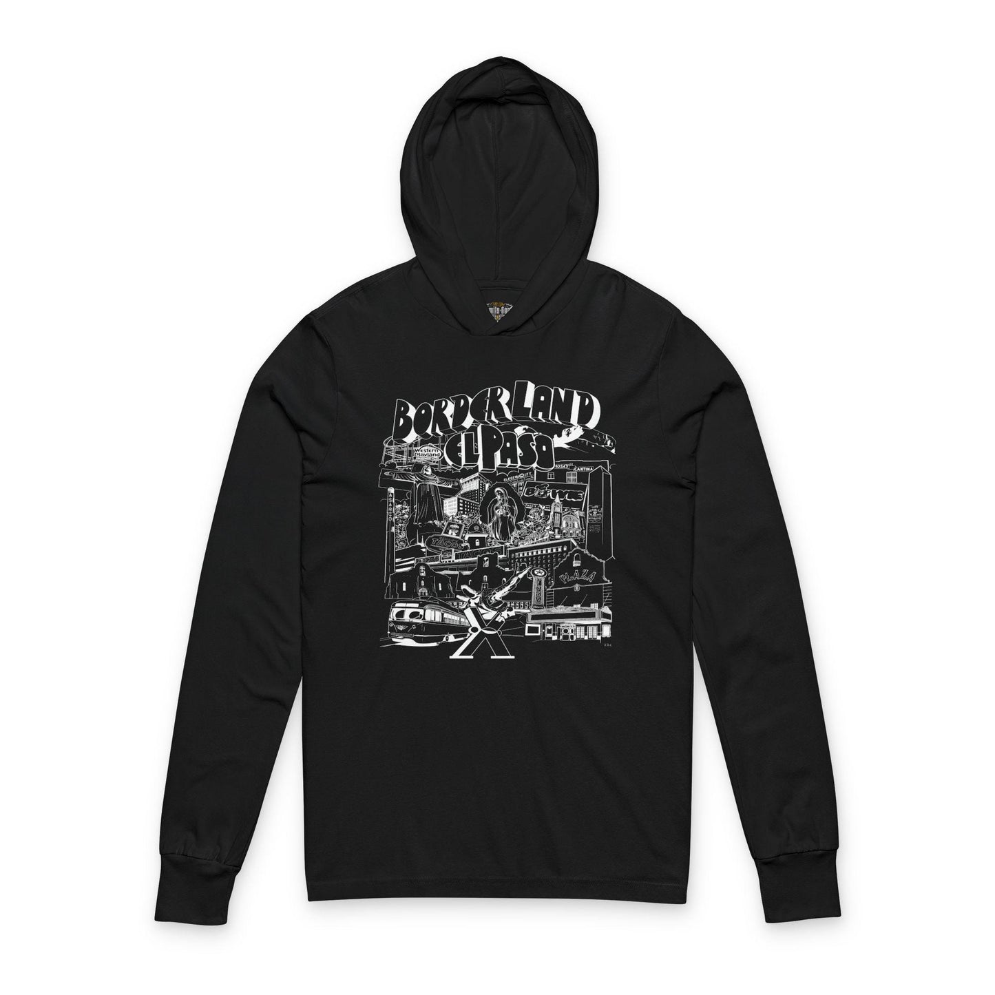 Borderland El Paso Hoodie: Texas Landmark Unisex Sweatshirt