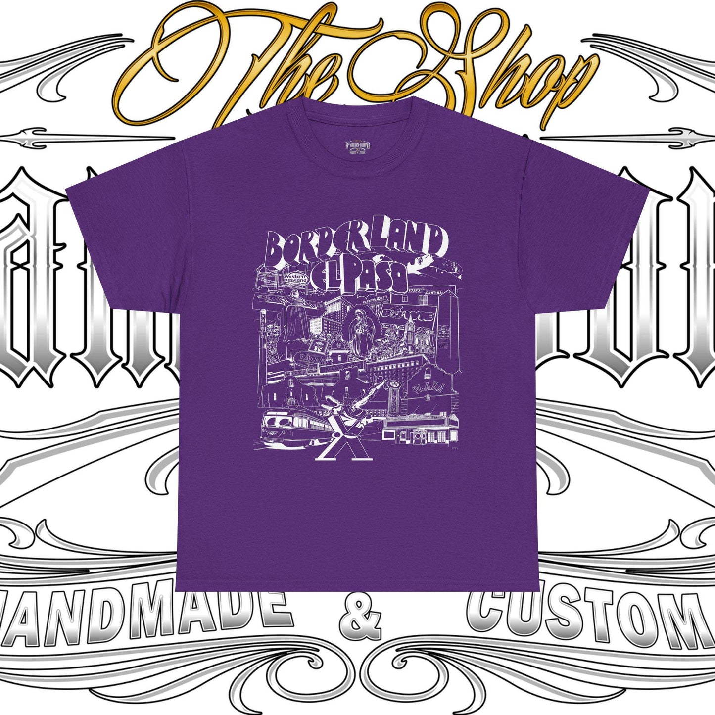 Borderland El Paso Graphic Tee - Unisex Heavy Cotton T-Shirt
