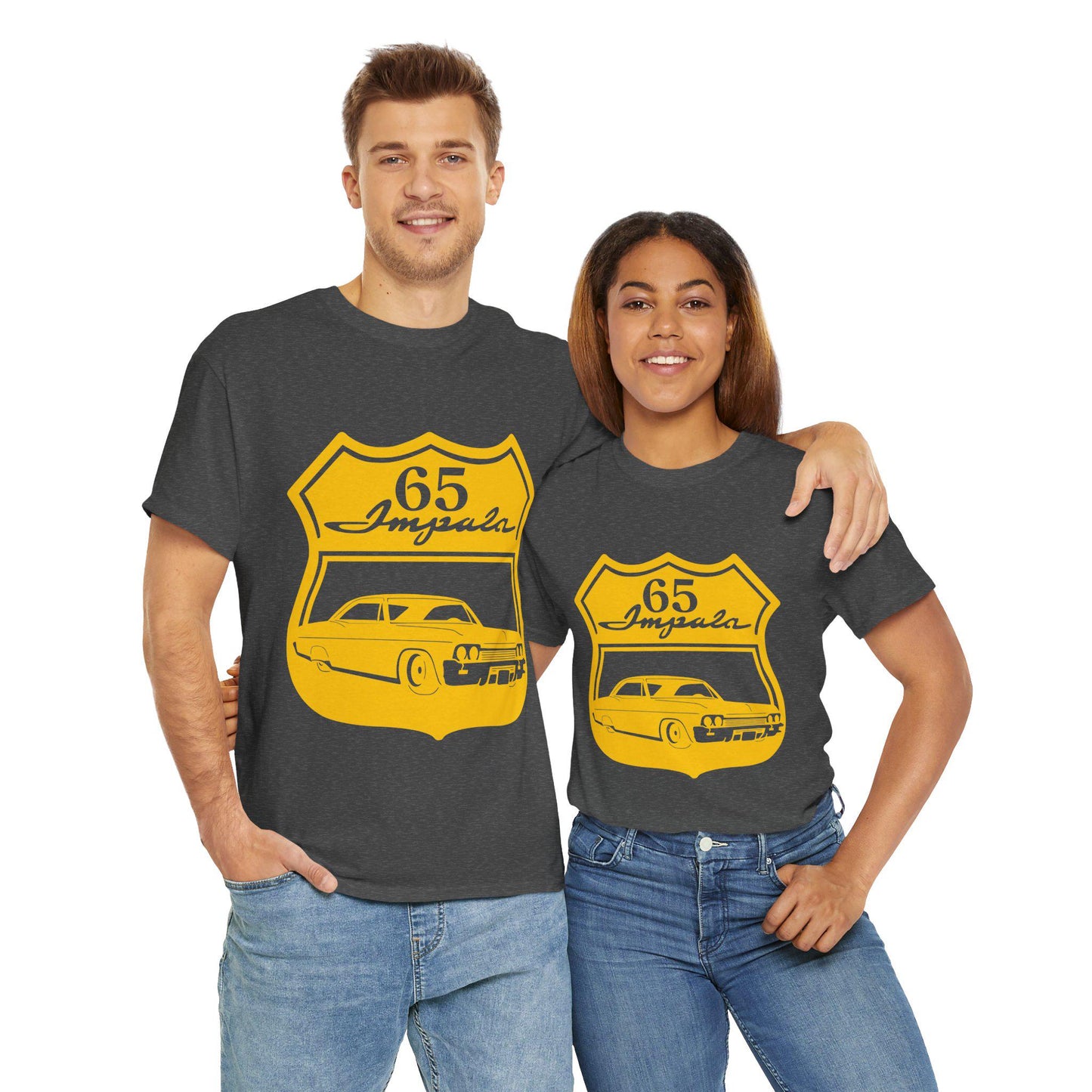 Classic Car Enthusiast Tee - 65 Impala Graphic, Impala
