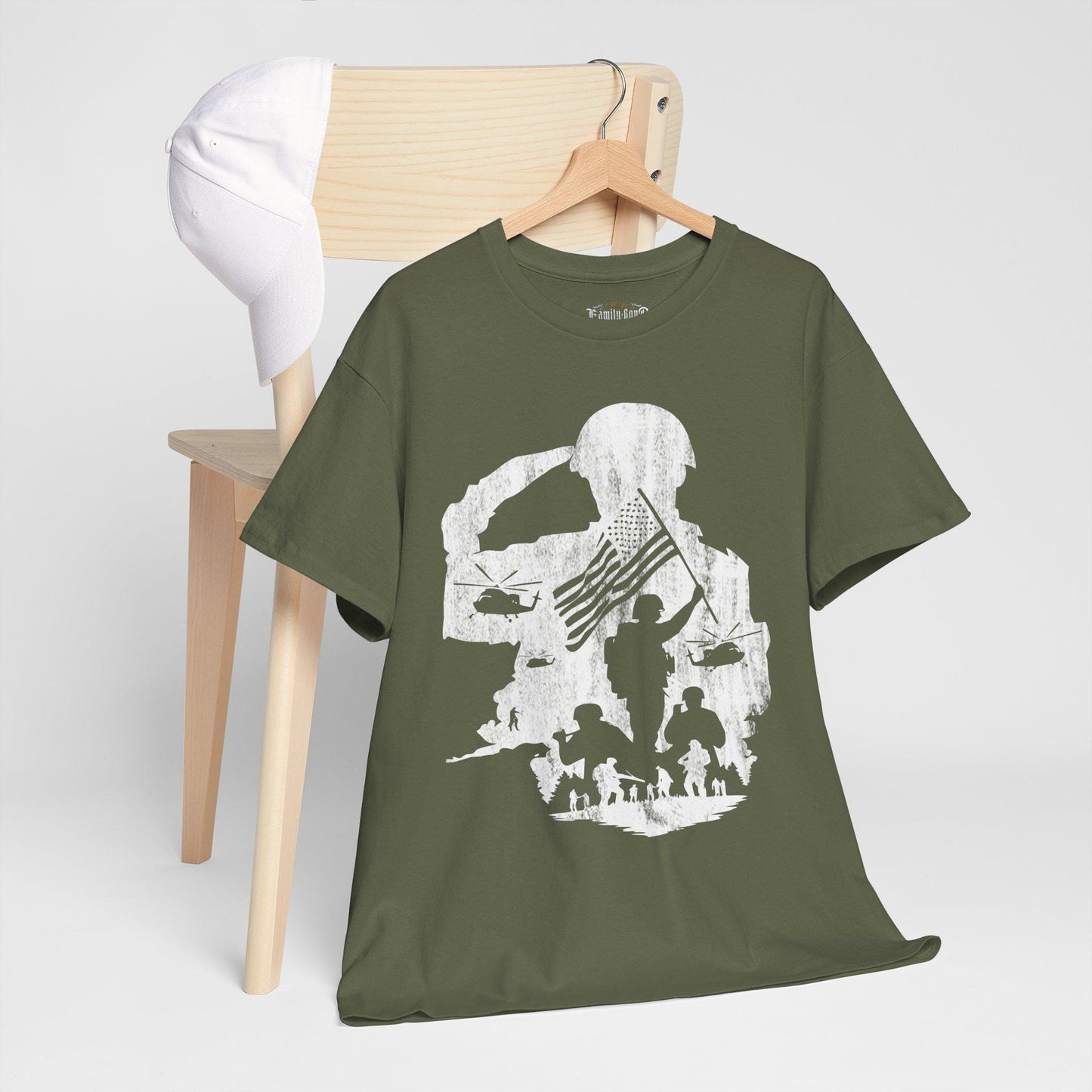 Military Tribute T-Shirt: Patriotic Veteran Honor Apparel
