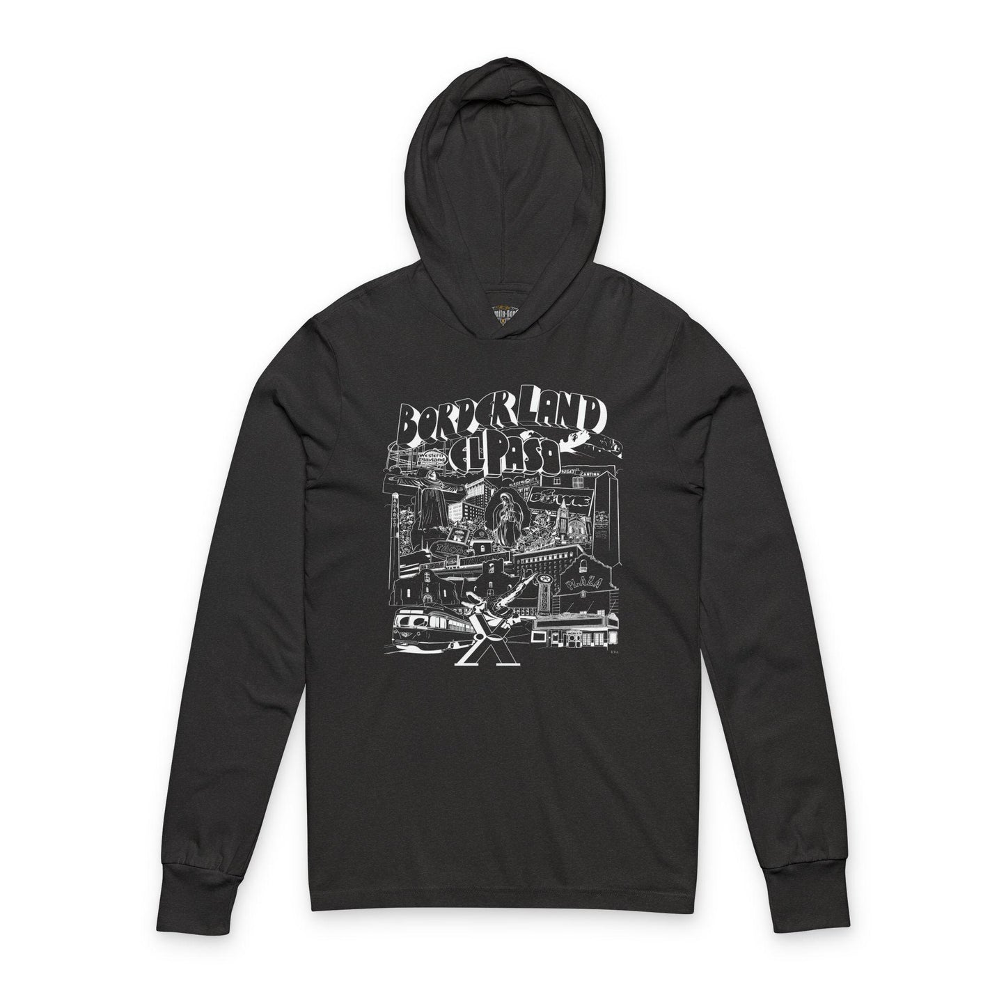 Borderland El Paso Hoodie: Texas Landmark Unisex Sweatshirt
