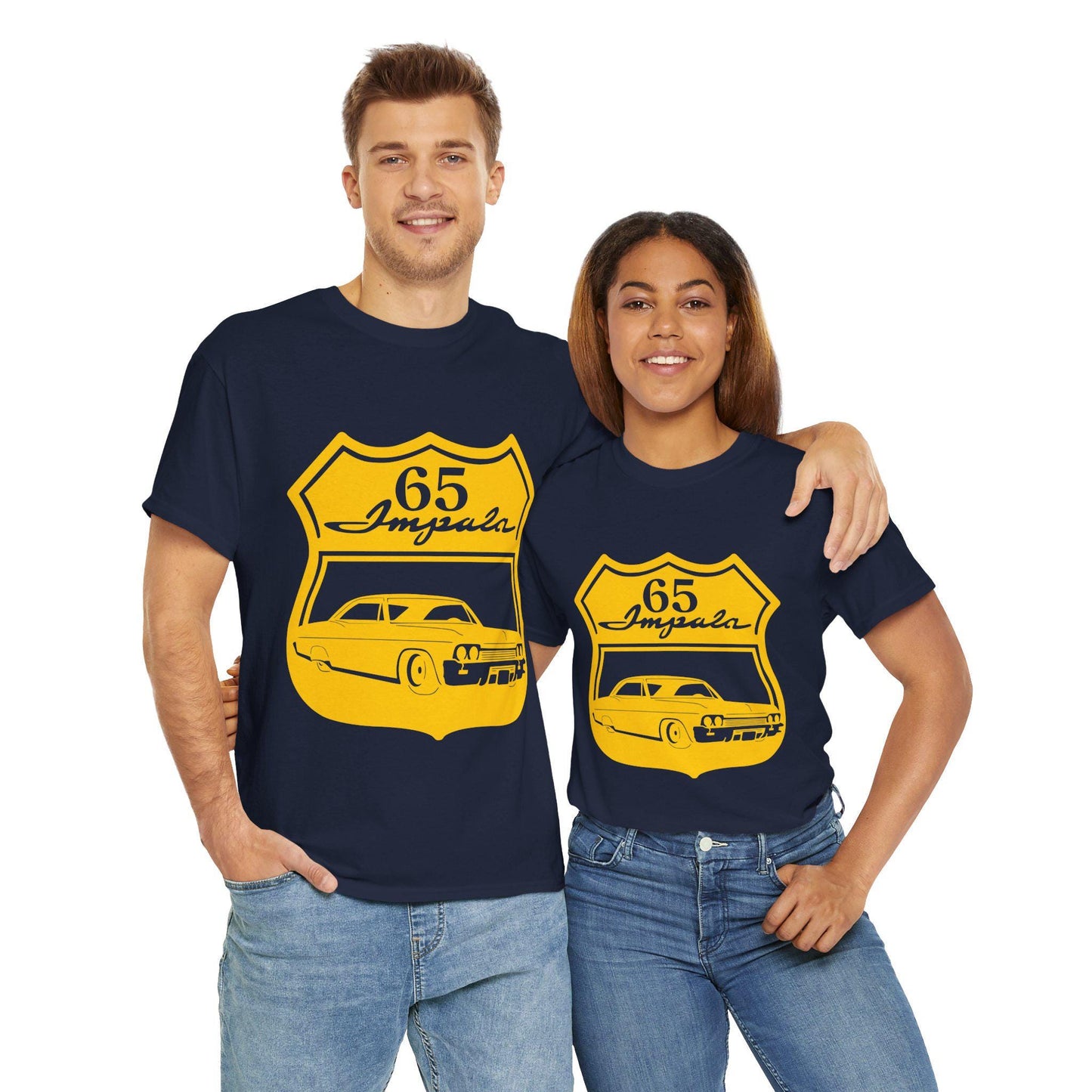 Classic Car Enthusiast Tee - 65 Impala Graphic, Impala