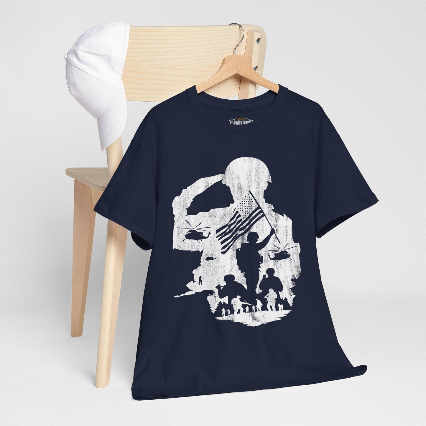 Military Tribute T-Shirt: Patriotic Veteran Honor Apparel