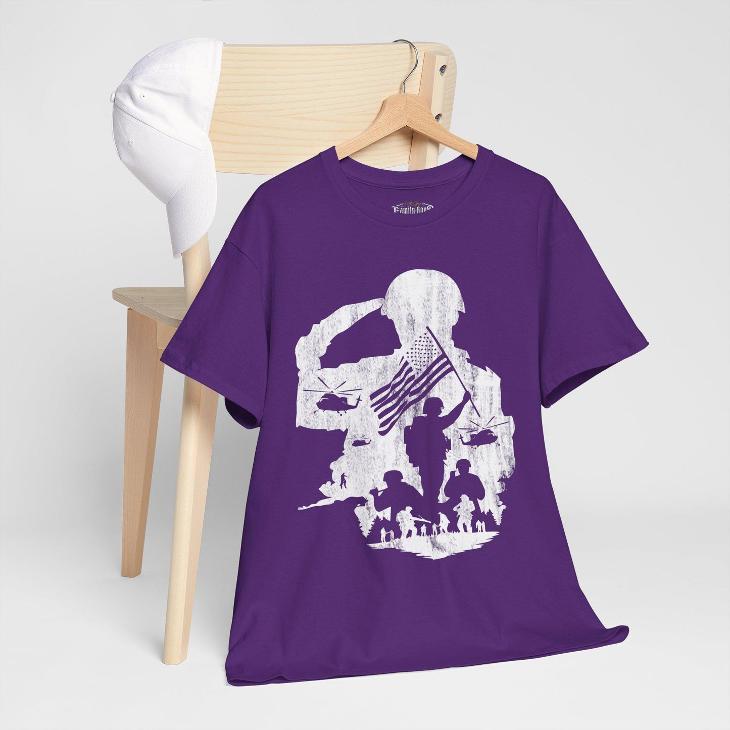 Military Tribute T-Shirt: Patriotic Veteran Honor Apparel