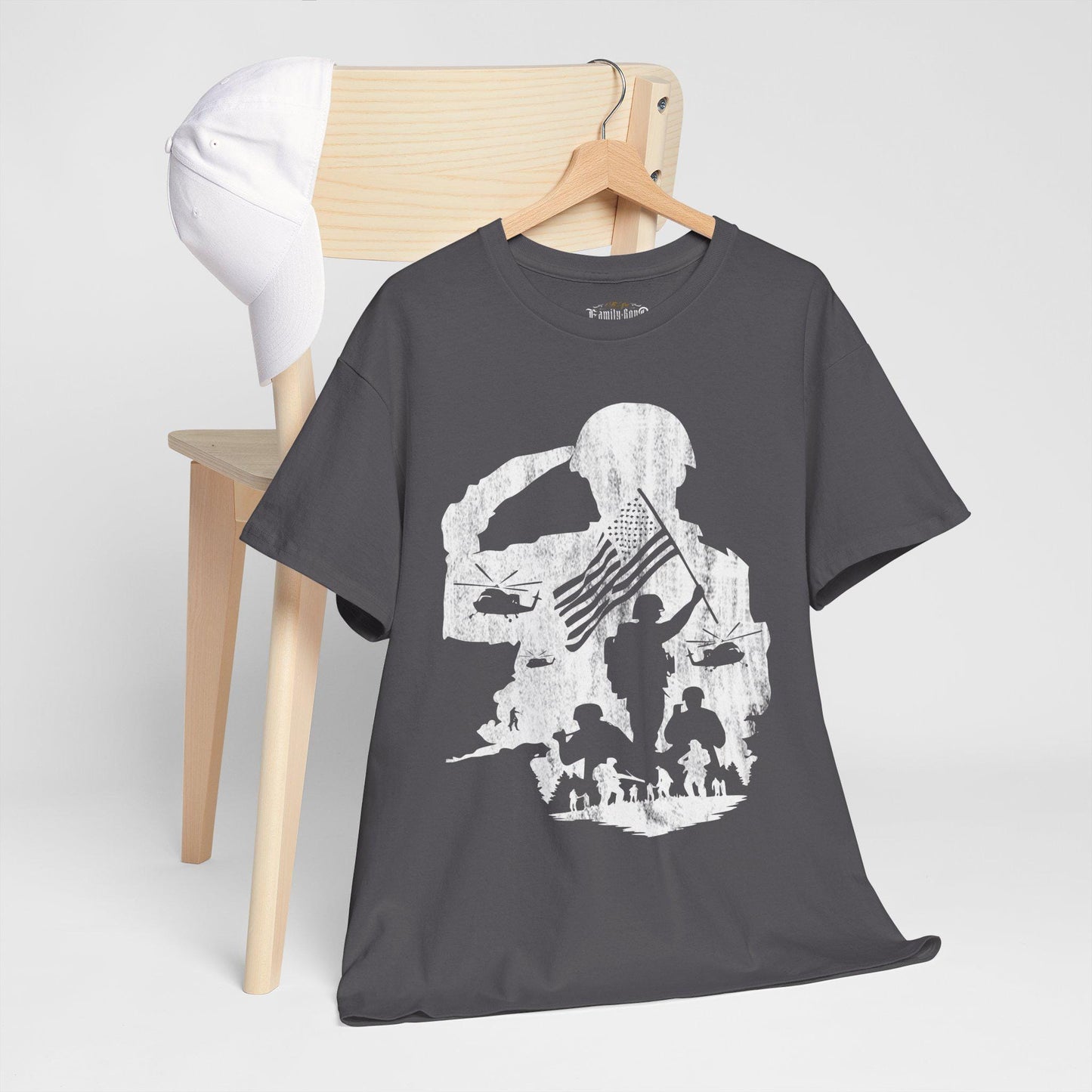Military Tribute T-Shirt: Patriotic Veteran Honor Apparel