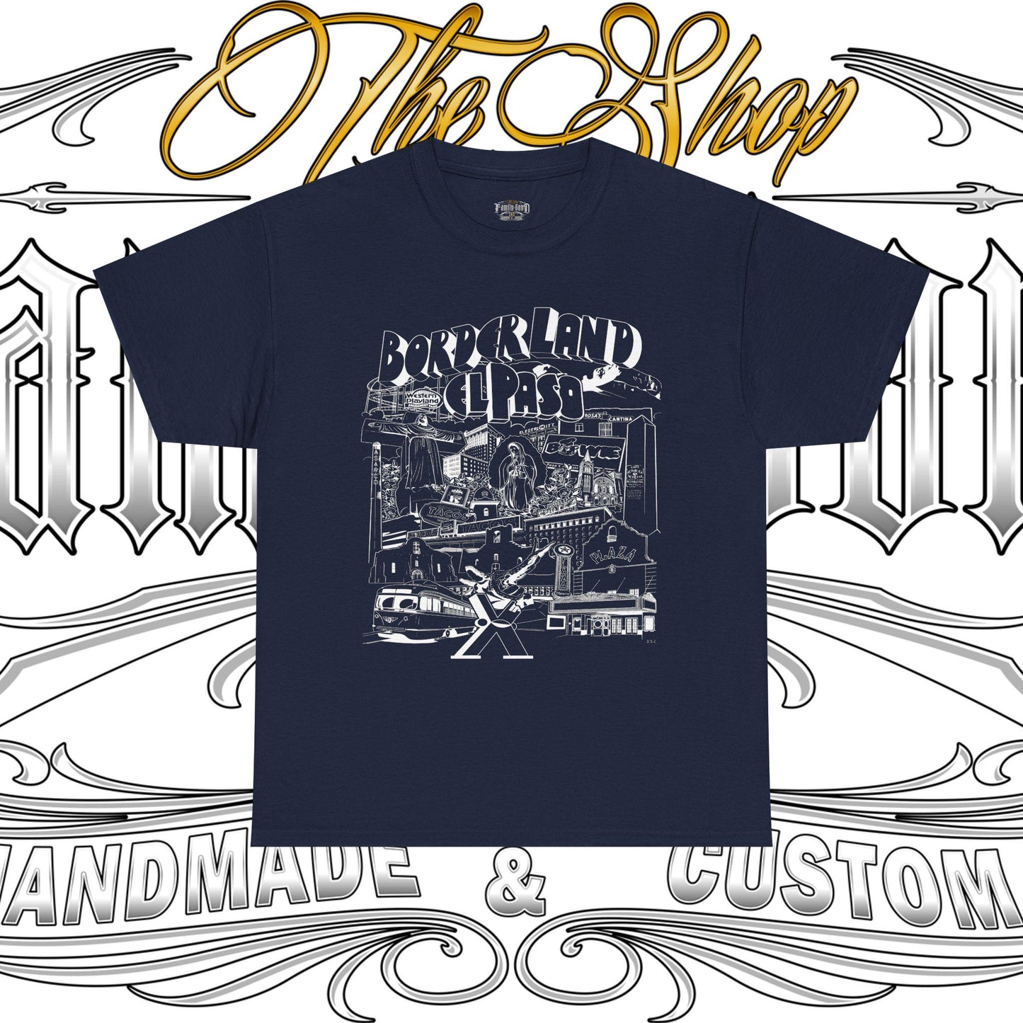 Borderland El Paso Graphic Tee - Unisex Heavy Cotton T-Shirt