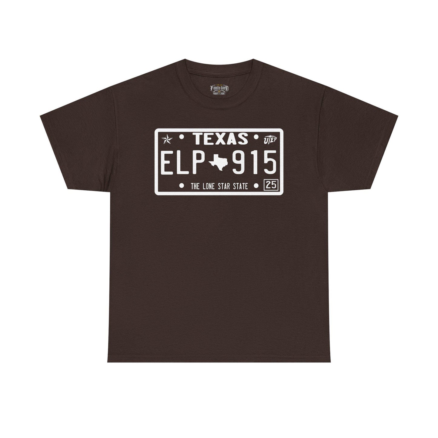El Paso Texas License Plate T-Shirt: Southwestern Souvenir Tee