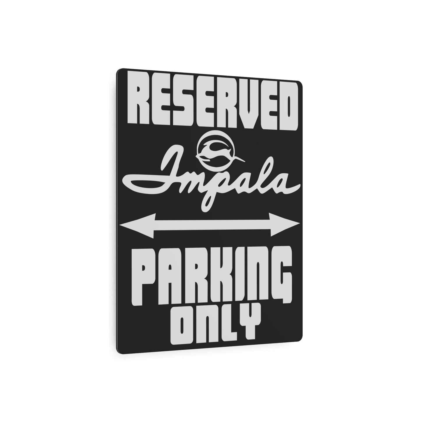 Impala Parking Only Sign: Classic Car Garage Art