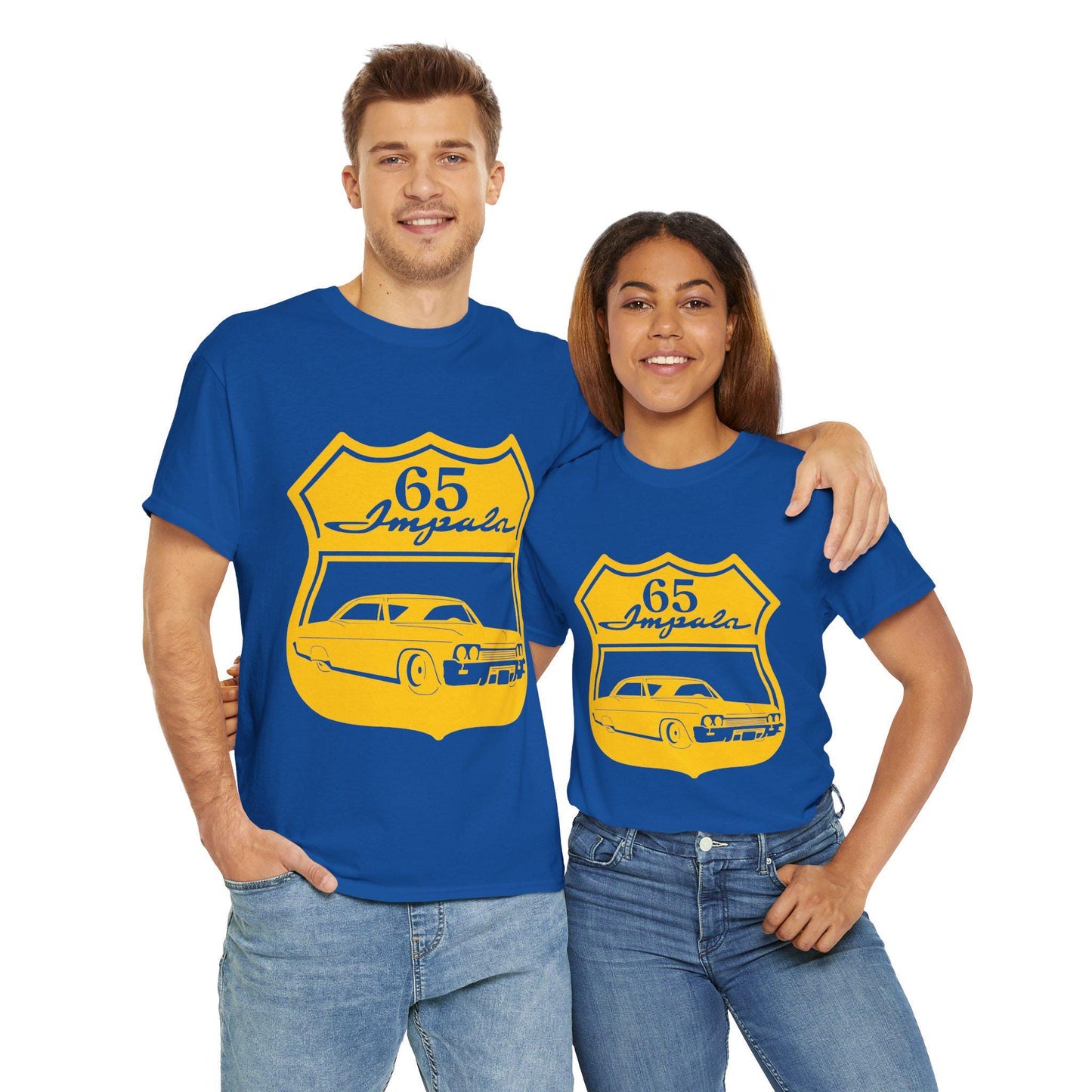 Classic Car Enthusiast Tee - 65 Impala Graphic, Impala
