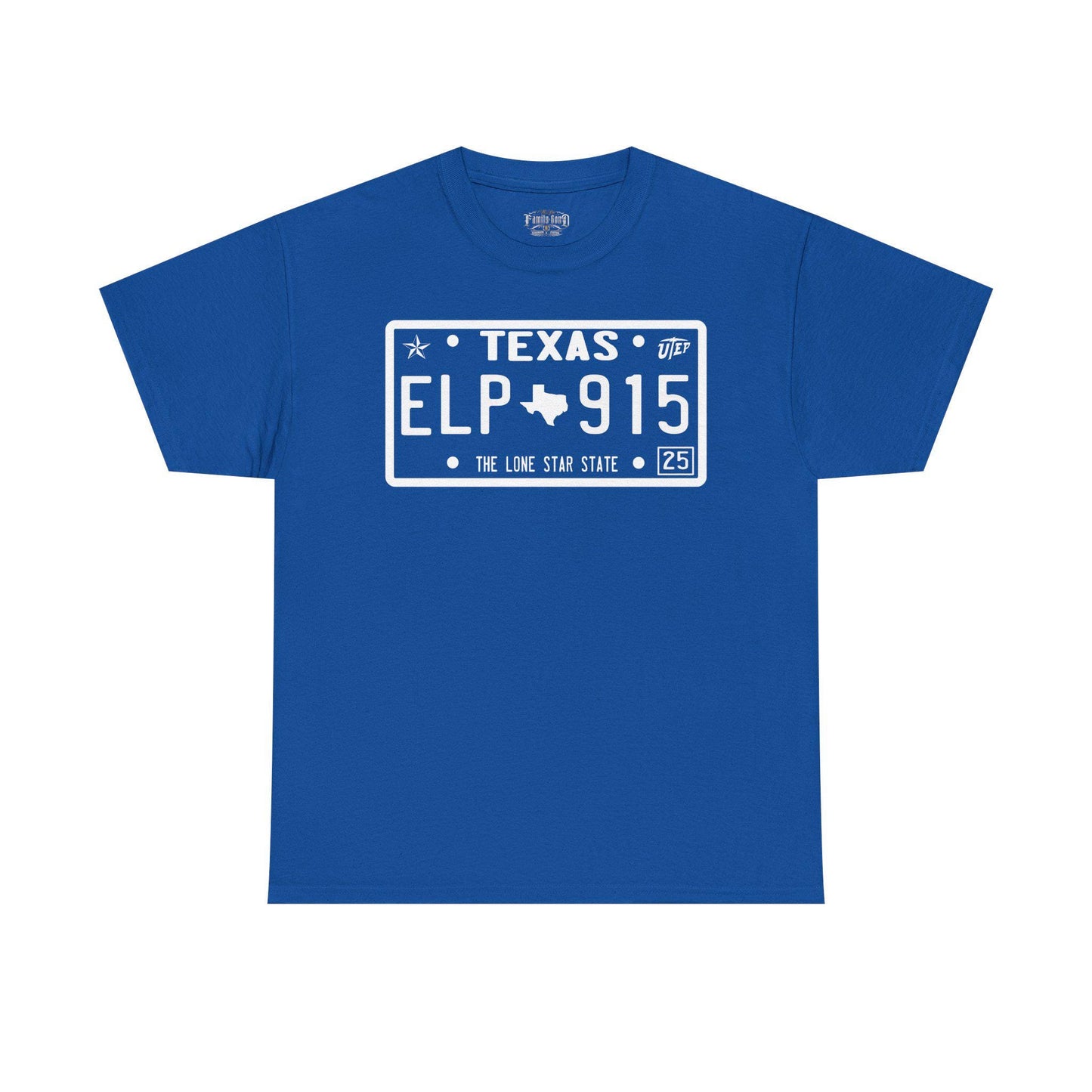 El Paso Texas License Plate T-Shirt: Southwestern Souvenir Tee