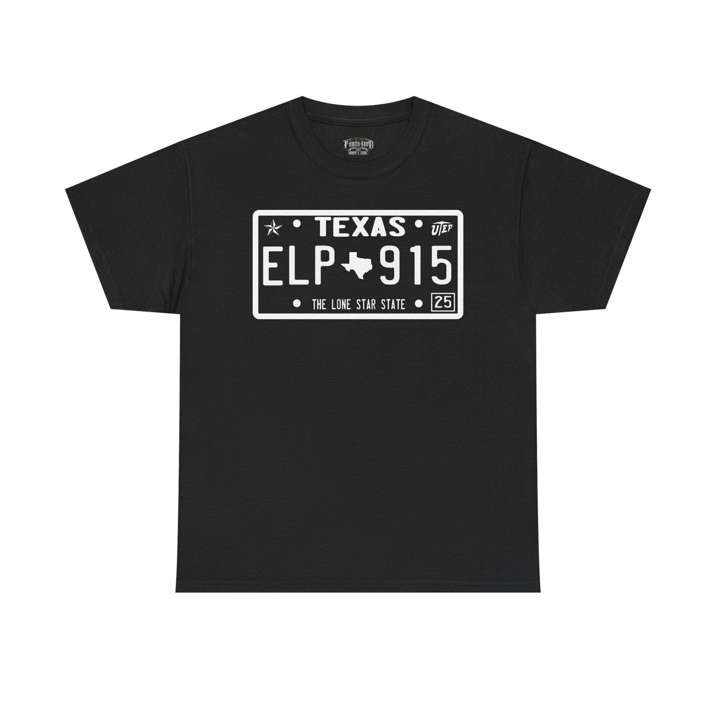 El Paso Texas License Plate T-Shirt: Southwestern Souvenir Tee